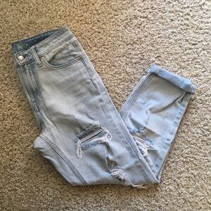 Distressed Mom Jeans